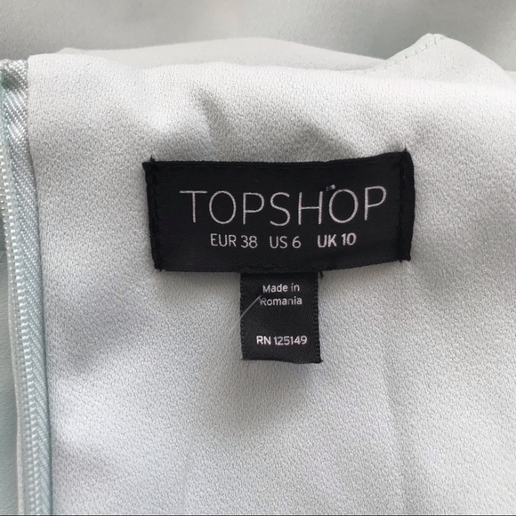 Elegant Light Blue Women's Dress - Picture 7 of 9